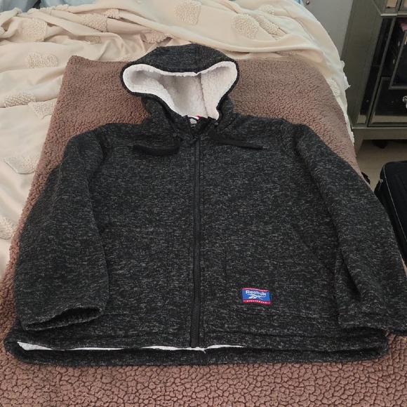 Reebok Jackets & Blazers - Reebok Black Hooded Jacket